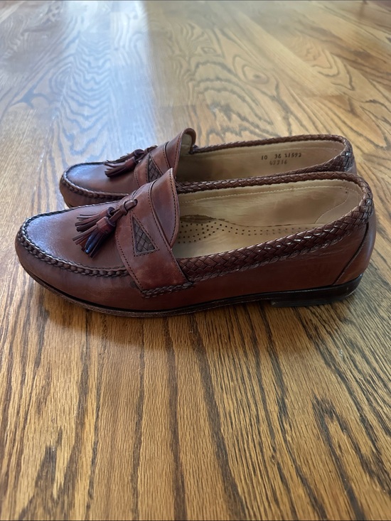 Allen Edmonds Brown Leather Tassel Loafers
